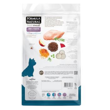 Fórmula Natural Fresh Meat Cães Filhotes Mini/Pequeno Frango, Mandioca e Cúrcuma Fórmula Natural Fresh Meat Cães Filhotes Mini/Pequeno Frango, Mandioca e Cúrcuma