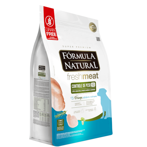 Fórmula Natural Fresh Meat Controle De Peso Cães Adultos Médio/Grande Frango, Abóbora E Cúrcuma Fórmula Natural Fresh Meat Controle De Peso Cães Adultos Médio/Grande Frango, Abóbora E Cúrcuma