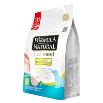 Fórmula Natural Fresh Meat Controle De Peso Cães Adultos Mini/Pequeno Frango, Abóbora e Cúrcuma