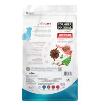 Fórmula Natural Fresh Meat Sensitive Cães Adultos Mini/Pequeno Cordeiro, Mandioca e Aloe Vera Fórmula Natural Fresh Meat Sensitive Cães Adultos Mini/Pequeno Cordeiro, Mandioca e Aloe Vera