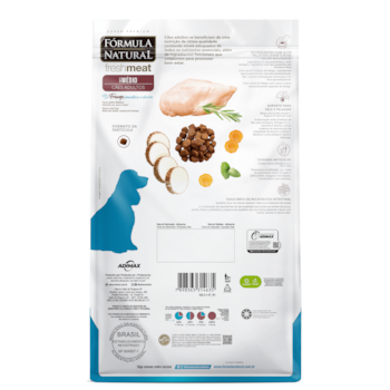Fórmula Natural Super Premium Fresh Meat Cães Adultos Porte Médio Frango, Mandioca e Alecrim