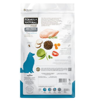 Fórmula Natural Super Premium Fresh Meat Cão Sênior Portes Mini e Pequeno Frango, Tomate e Chá Verde