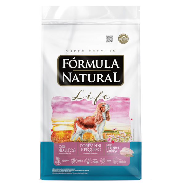 Fórmula Natural Super Premium Life Cães Adultos Portes Mini e Pequeno Frango e Linhaça - 10Kg Fórmula Natural Super Premium Life Cães Adultos Portes Mini e Pequeno Frango e Linhaça - 10Kg