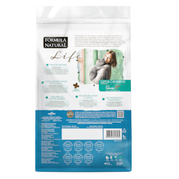 Fórmula Natural Super Premium Life Gatos Castrados Sabor Salmão - 10,1Kg