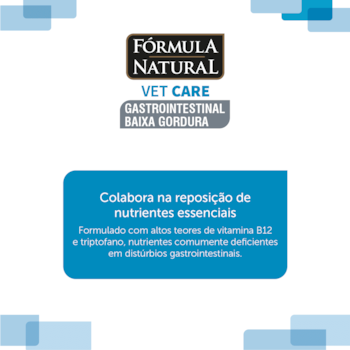 Fórmula Natural Vet Care Gastrointestinal Baixa Gordura Cães