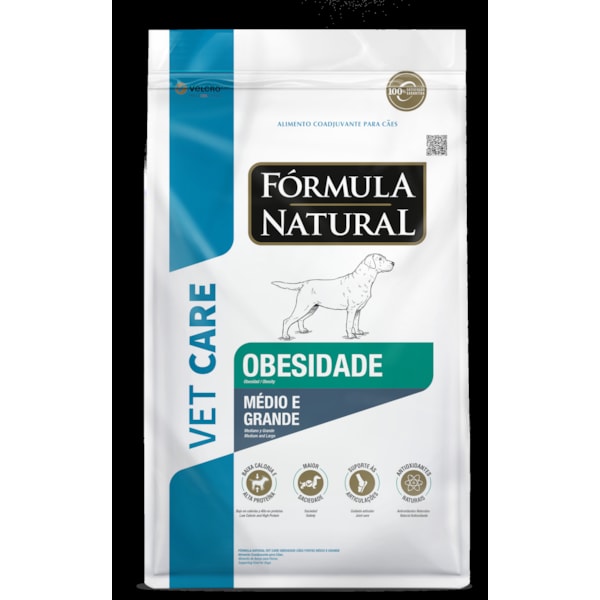 Fórmula Natural Vet Care Obesidade Cães Portes Médio e Grande