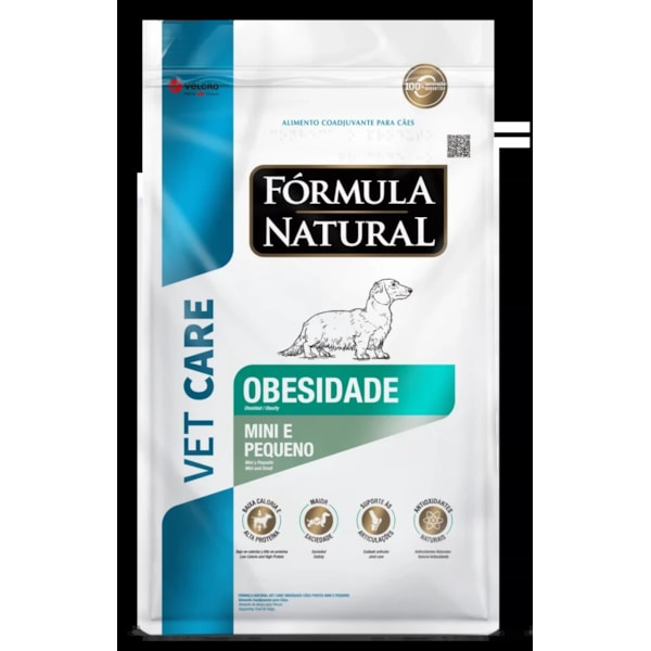 Fórmula Natural Vet Care Obesidade Cães Portes Mini e Pequeno