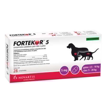 FORTEKOR FLAVOUR 5MG 28 COMPRIMIDOS FORTEKOR FLAVOUR 5MG 28 COMPRIMIDOS