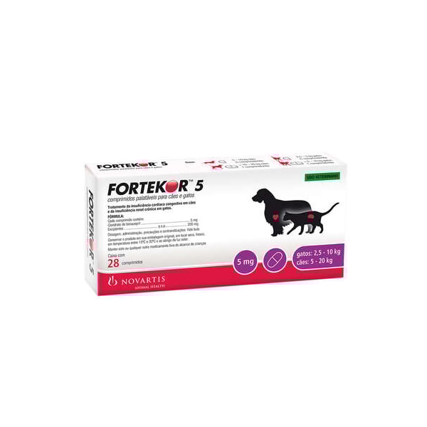 FORTEKOR FLAVOUR 5MG 28 COMPRIMIDOS FORTEKOR FLAVOUR 5MG 28 COMPRIMIDOS