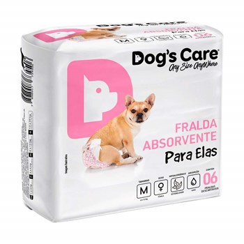 Fralda Dog's Care Cães Fêmeas M