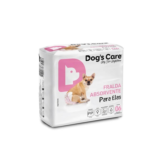 Fralda Dog's Care Cães Fêmeas PP Fralda Dog's Care Cães Fêmeas PP