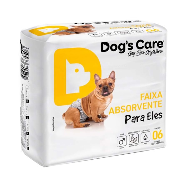 Fralda Dog's Care Cães Machos G Fralda Dog's Care Cães Machos G