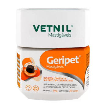 Geripet Mastigavéis 30 comprimidos - Vetnil Geripet Mastigavéis 30 comprimidos - Vetnil