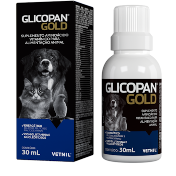 Glicopan Gold Sup Vitamínico - Vetnil Glicopan Gold Sup Vitamínico - Vetnil
