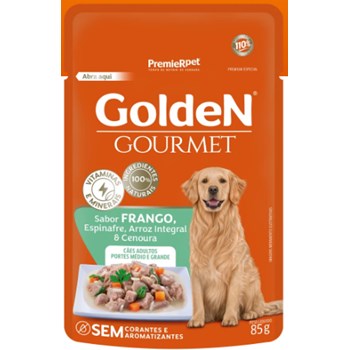 Golden Gourmet Sachê CÃES Adulto Médio/Grande Frango 85g - Golden