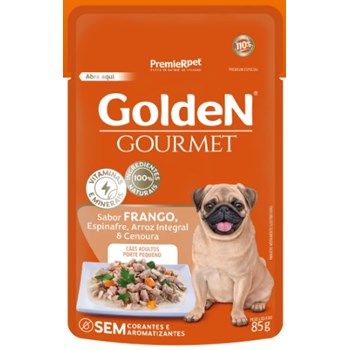 Golden Gourmet Sachê Cães Adulto Pequeno Frango 85g - Golden