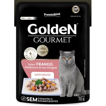 Golden Gourmet Sachê Gatos Adulto Frango 70g - Golden