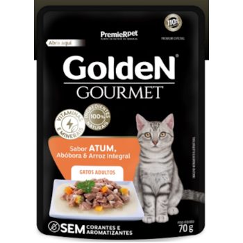 Golden Gourmet Sachê Gatos Aulto Atum 70g - Golden Golden Gourmet Sachê Gatos Aulto Atum 70g - Golden