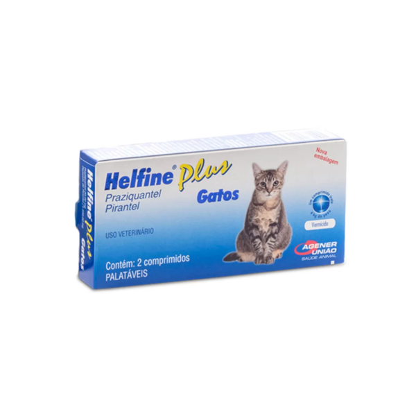 Helfine Plus Gatos 2 comprimidos - Agener União Helfine Plus Gatos 2 comprimidos - Agener União