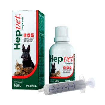 Hepvet Suspensão 60ml - Vetnil Hepvet Suspensão 60ml - Vetnil