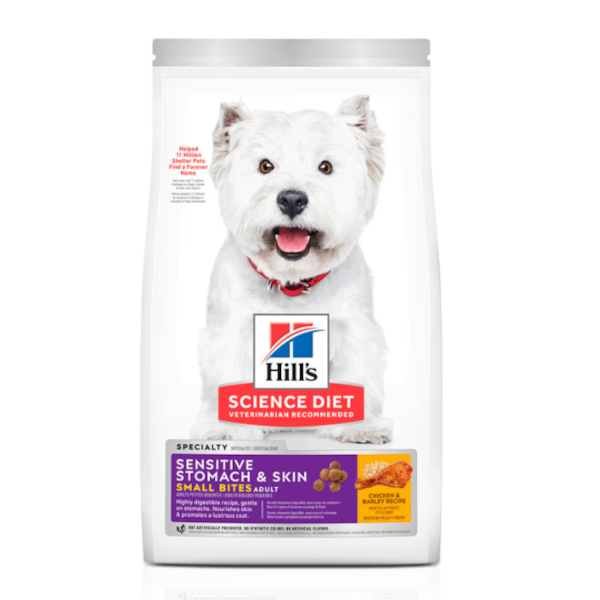Hill's Cães Adultos Pele Sensível Pedaços Pequenos Hill's Cães Adultos Pele Sensível Pedaços Pequenos
