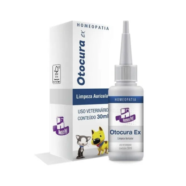 Homeopet Otocura EX Limpeza Auricular 30ml - Real H Homeopet Otocura EX Limpeza Auricular 30ml - Real H