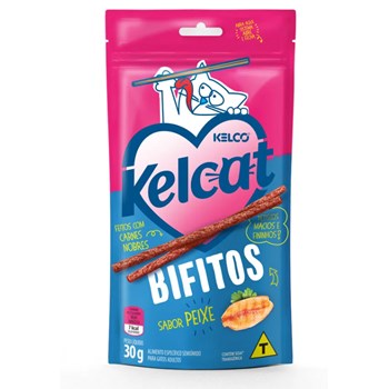 Kelcat Bifitos Peixe 30g - Kelco