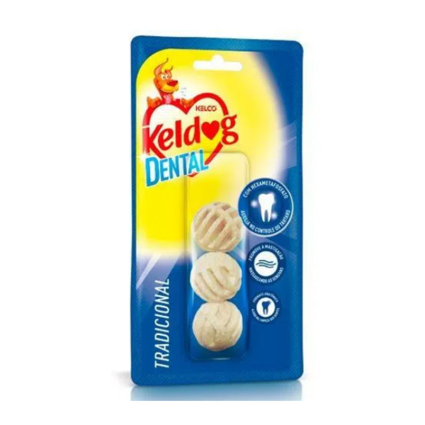 Keldog Dental Bolinha C/3 Unidades - Kelco Keldog Dental Bolinha C/3 Unidades - Kelco
