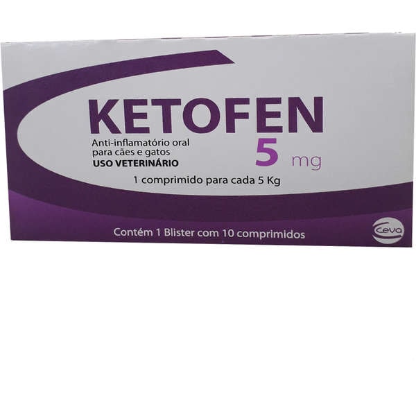 Ketofen 5mg 10 comprimidos - Ceva Ketofen 5mg 10 comprimidos - Ceva