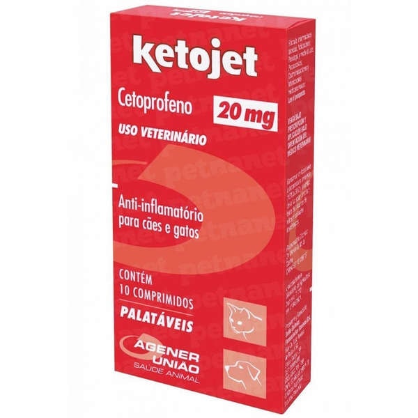 Ketojet 20mg 10 comprimidos - Agener União Ketojet 20mg 10 comprimidos - Agener União
