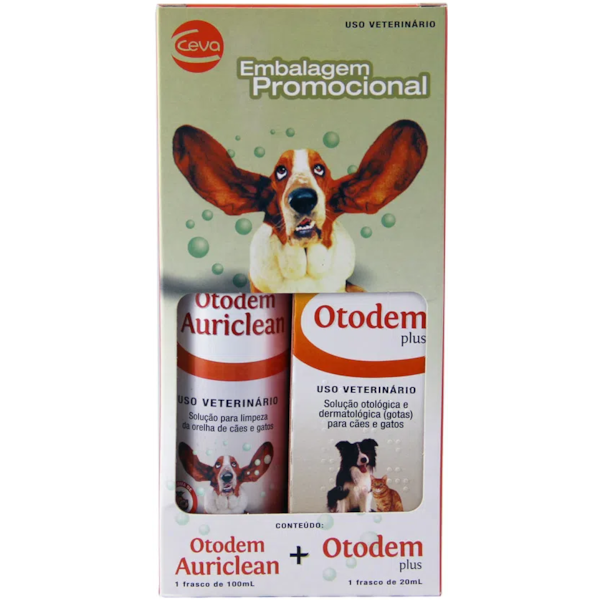 Kit Otodem Auriclean + Otodem Plus - Ceva Kit Otodem Auriclean + Otodem Plus - Ceva