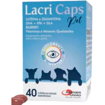 Lacri Caps Pet 40 cápsulas - Agener União Lacri Caps Pet 40 cápsulas - Agener União