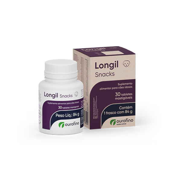 Longil Snacks 30 tabletes - Ouro Fino Longil Snacks 30 tabletes - Ouro Fino