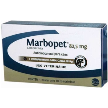 Marbopet 82,5mg 10 comprimidos - Ceva Marbopet 82,5mg 10 comprimidos - Ceva