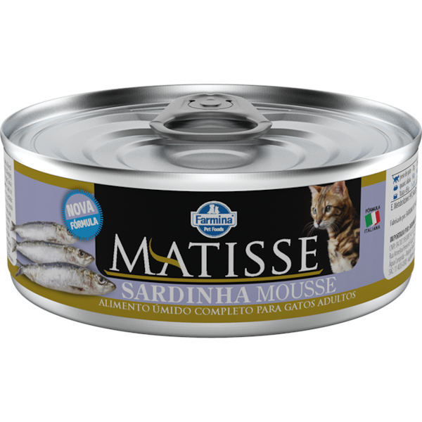 Matisse para Gatos Adultos de Todas as Raças Sabor Sardinha 85g