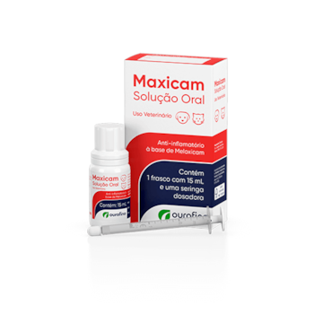 Maxicam Solução Oral 15ml - Ourofino Maxicam Solução Oral 15ml - Ourofino