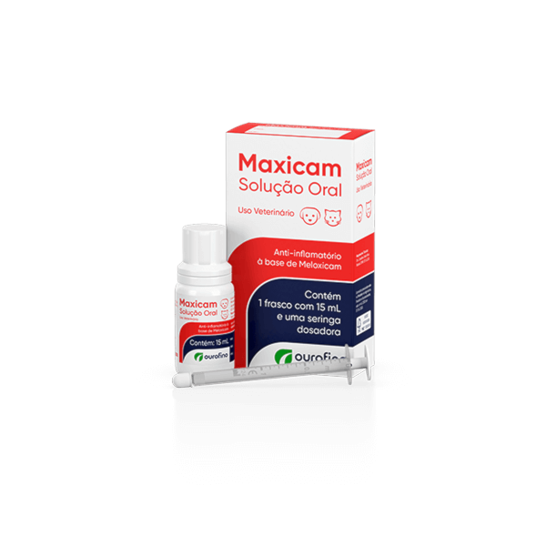 Maxicam Solução Oral 15ml - Ourofino Maxicam Solução Oral 15ml - Ourofino
