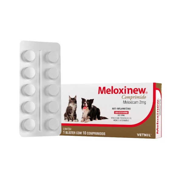 Meloxinew 2mg 10 comprimidos - Vetnil Meloxinew 2mg 10 comprimidos - Vetnil
