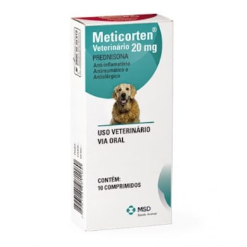 Meticorten Vet 20mg 10 comprimidos - MSD Meticorten Vet 20mg 10 comprimidos - MSD