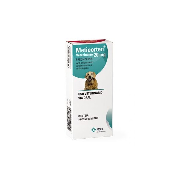 Meticorten Vet 20mg 10 comprimidos - MSD Meticorten Vet 20mg 10 comprimidos - MSD