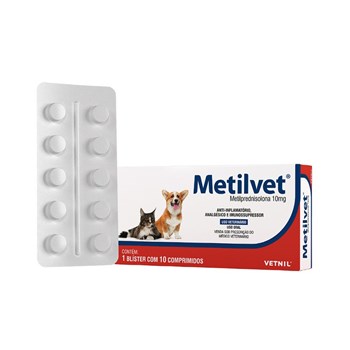 Metilvet Dipy 10mg 10 comprimidos - Vetnil