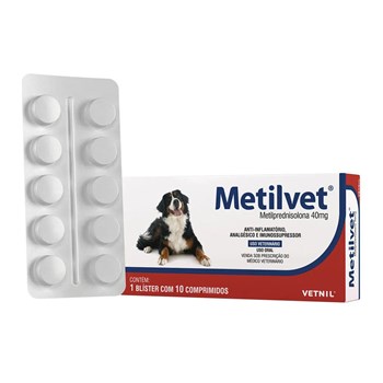 Metilvet Dipy 40mg 10 comprimidos - Vetnil