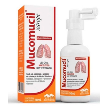 Mucomucil Xarope 50ml - Vetnil Mucomucil Xarope 50ml - Vetnil