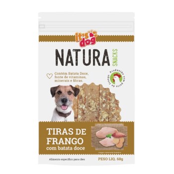 Natura Snacks Tiras de Frango com Batata Doce 60g - It's Dog