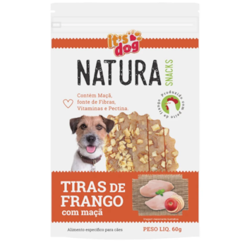 Natura Snacks Tiras de Frango com Maça 60g - It's Dog Natura Snacks Tiras de Frango com Maça 60g - It's Dog