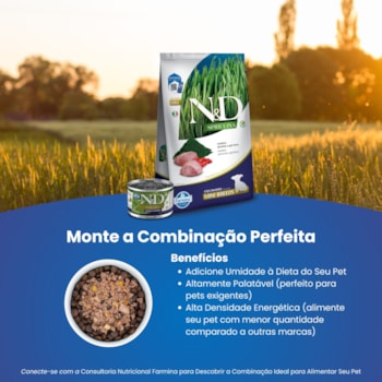N&D Spirulina para Cães Filhotes de Raças Mini e Pequenas Sabor Cordeiro 2Kg N&D Spirulina para Cães Filhotes de Raças Mini e Pequenas Sabor Cordeiro 2Kg