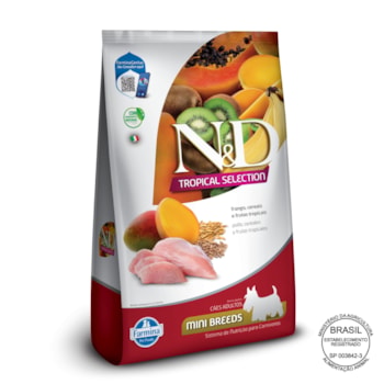 N&D Tropical para Cães Adultos de Raças Mini e Pequenas Sabor Frango