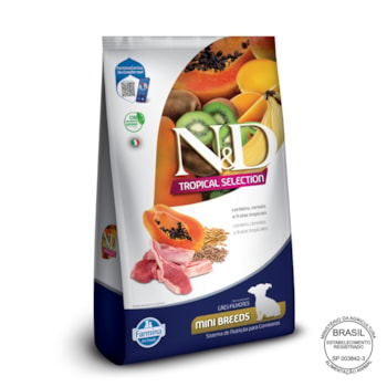 N&D Tropical para Cães Filhotes de Raças Mini e Pequenas Sabor Cordeiro