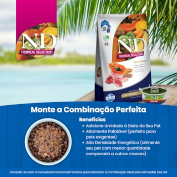 N&D Tropical para Gatos Adultos Castrados de Todas as Raças Sabor Cordeiro N&D Tropical para Gatos Adultos Castrados de Todas as Raças Sabor Cordeiro