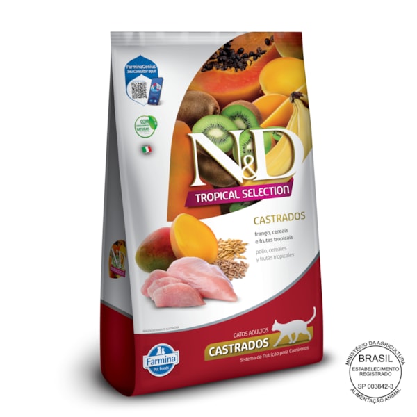 N&D Tropical para Gatos Adultos Castrados de Todas as Raças Sabor Frango N&D Tropical para Gatos Adultos Castrados de Todas as Raças Sabor Frango